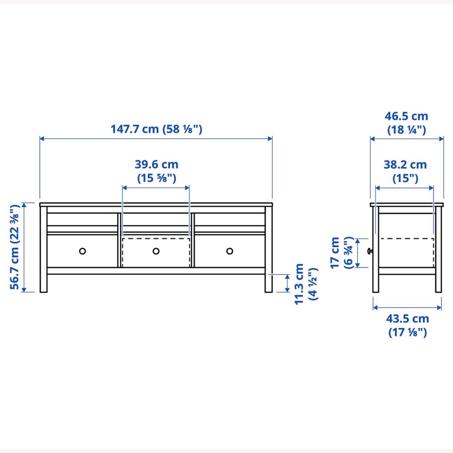 IKEA Hemnes White Media Storage - image-3