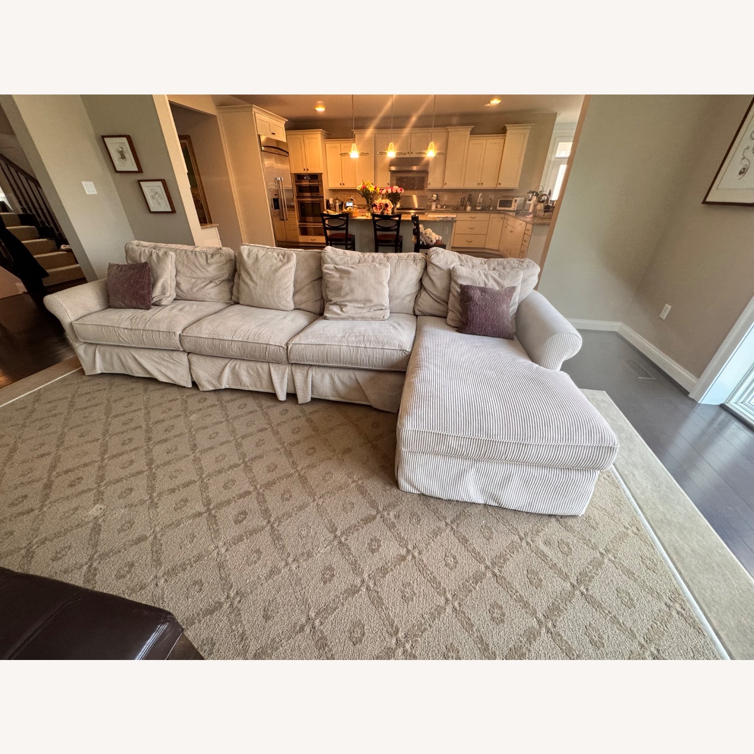 Arhaus Natural Fabric 2 Piece Sectional - image-2