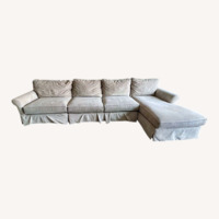 Arhaus Natural Fabric 2 Piece Sectional