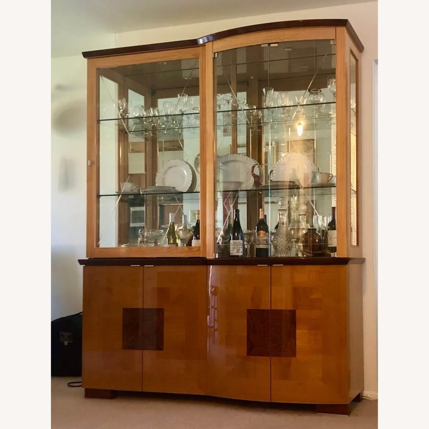 Natural Wood Sideboard - image-1
