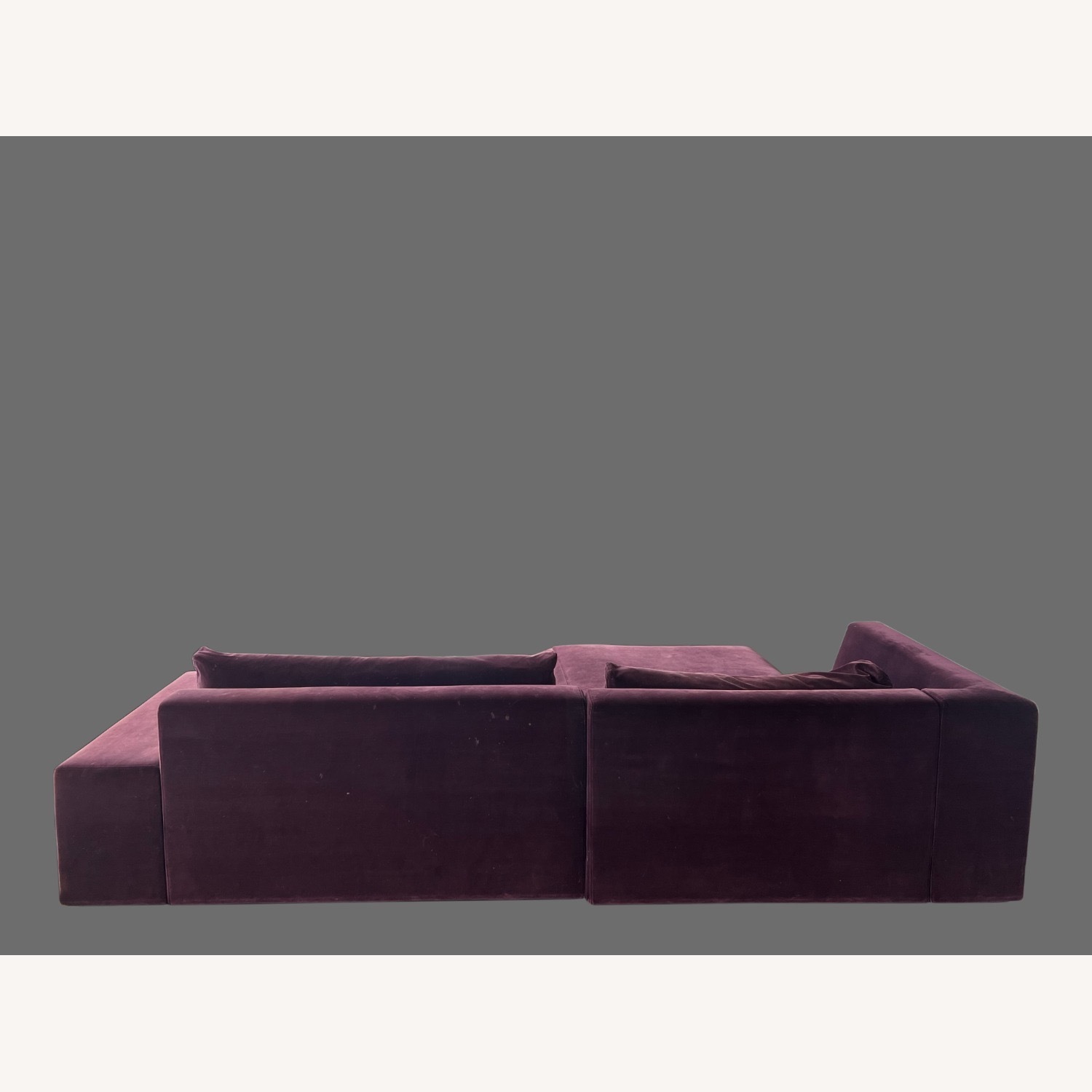 Purple Ligne Roset Velvet Sectional - image-3
