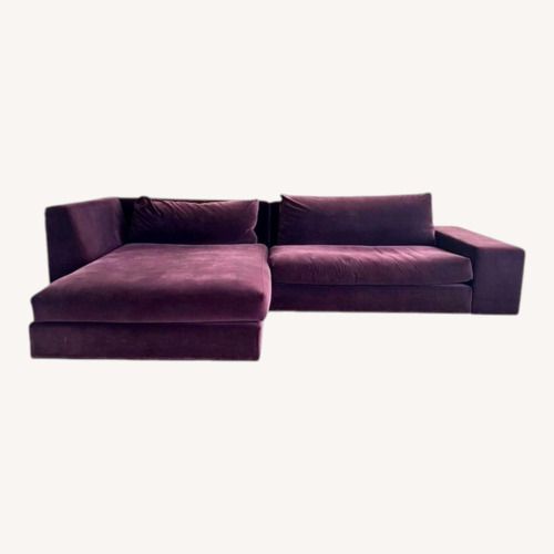 Used Purple Ligne Roset Velvet Sectional for sale on AptDeco