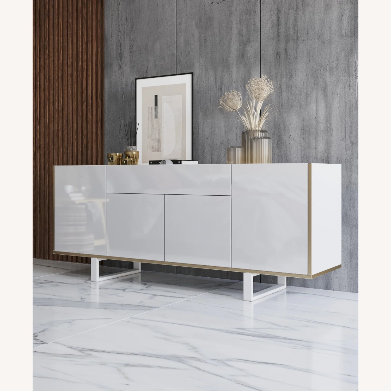 Gloss TV Stand and Entertainment Center - image-2