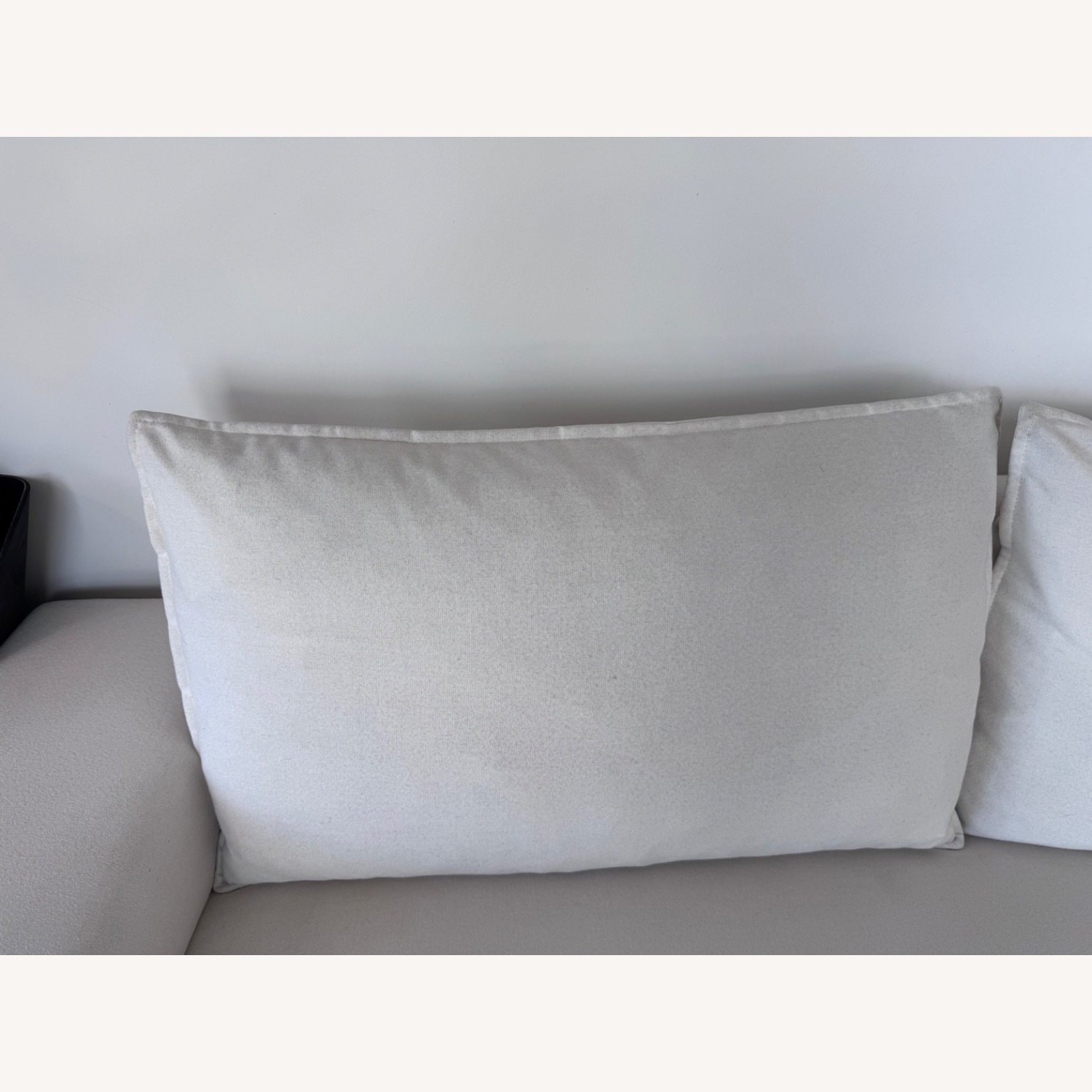  CB2 Camden 101" White Fabric Sofa - image-4