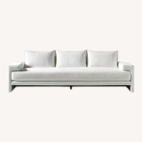  CB2 Camden 101" White Fabric Sofa