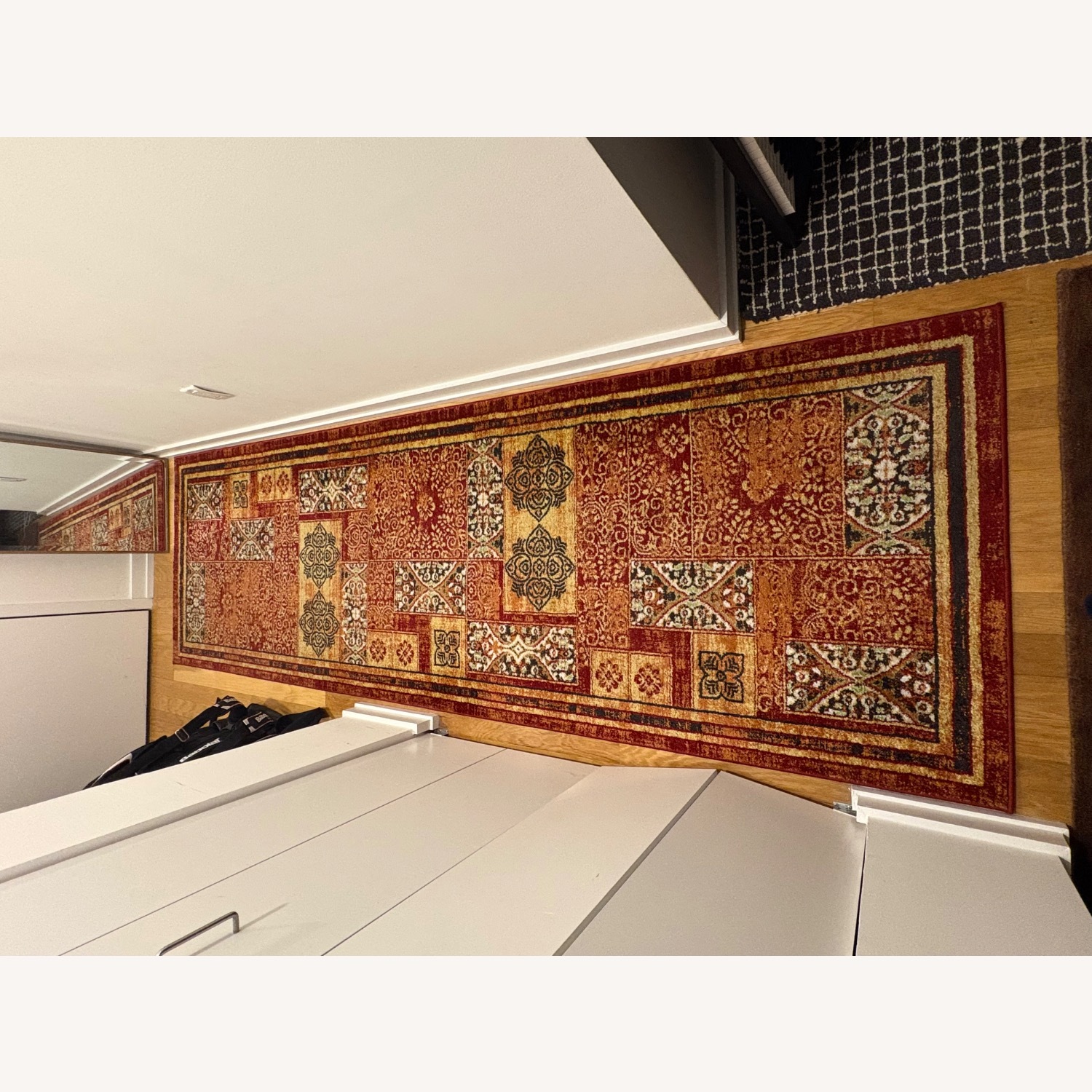 Dynaroma Red/Multi Pattern Runner Rug - image-2