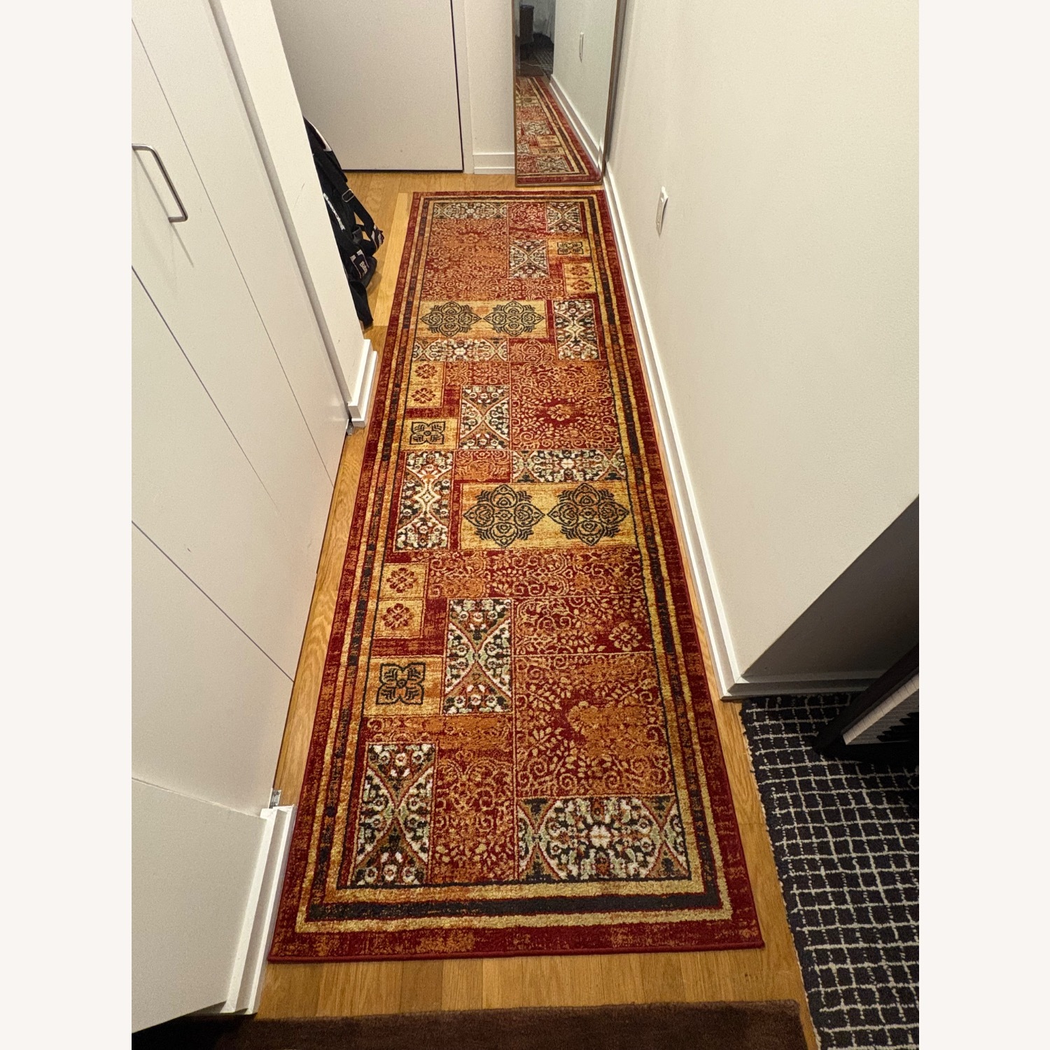 Dynaroma Red/Multi Pattern Runner Rug - image-1