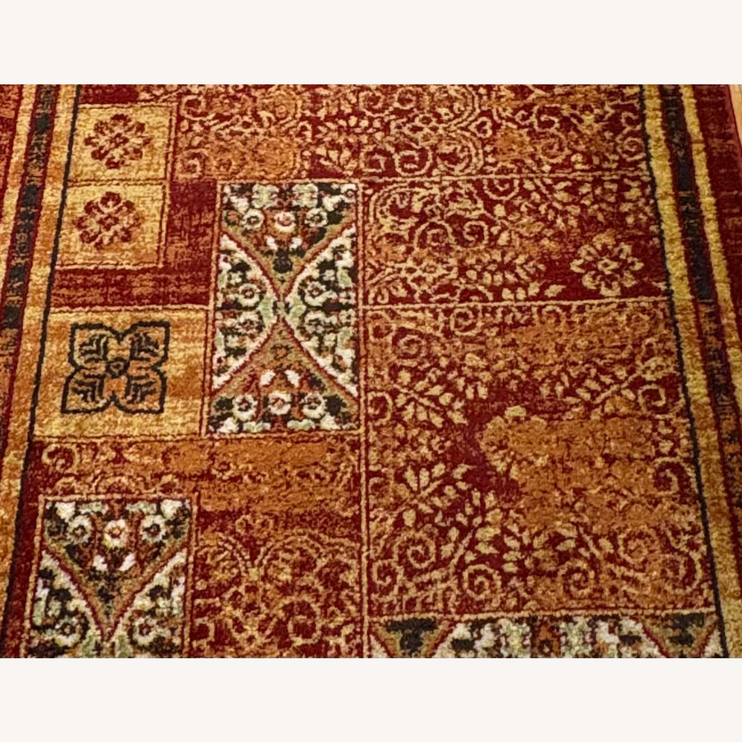 Dynaroma Red/Multi Pattern Runner Rug - image-3