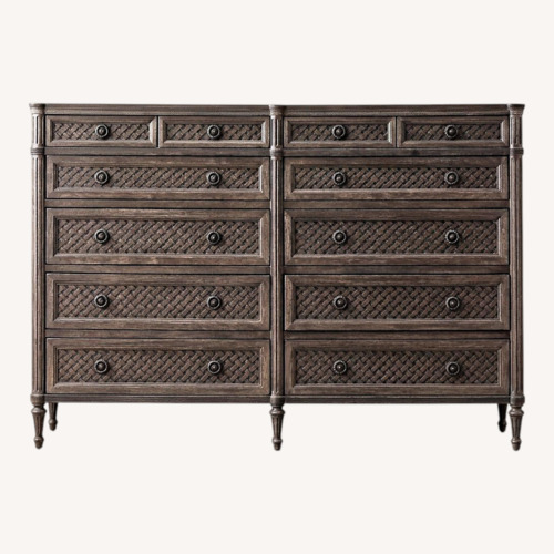 Used Restoration Hardware Louis XVI Treillage 12-Drawer Dresser for sale on AptDeco