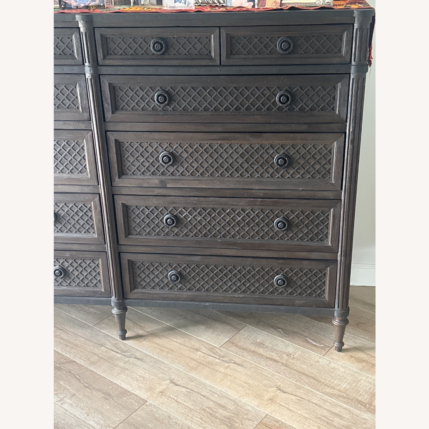 Restoration Hardware Louis XVI Treillage 12-Drawer Dresser - image-3