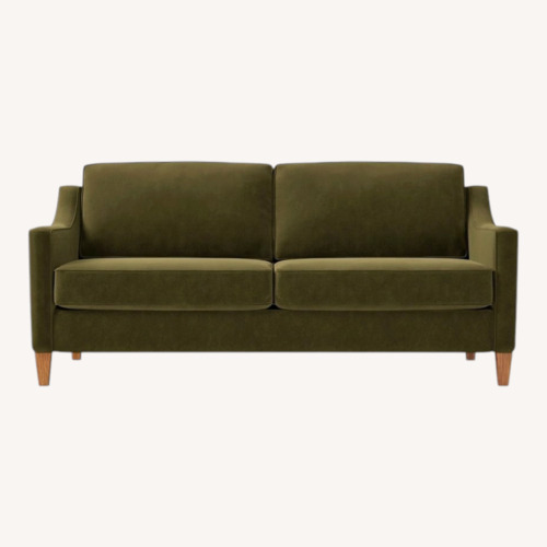 Used West Elm Paige Sofa - Forest Performance Velvet for sale on AptDeco