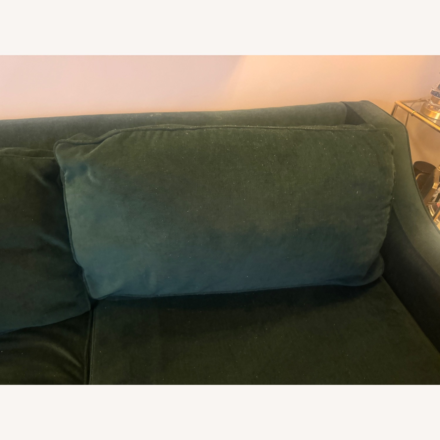West Elm Paige Sofa - Forest Performance Velvet - image-4
