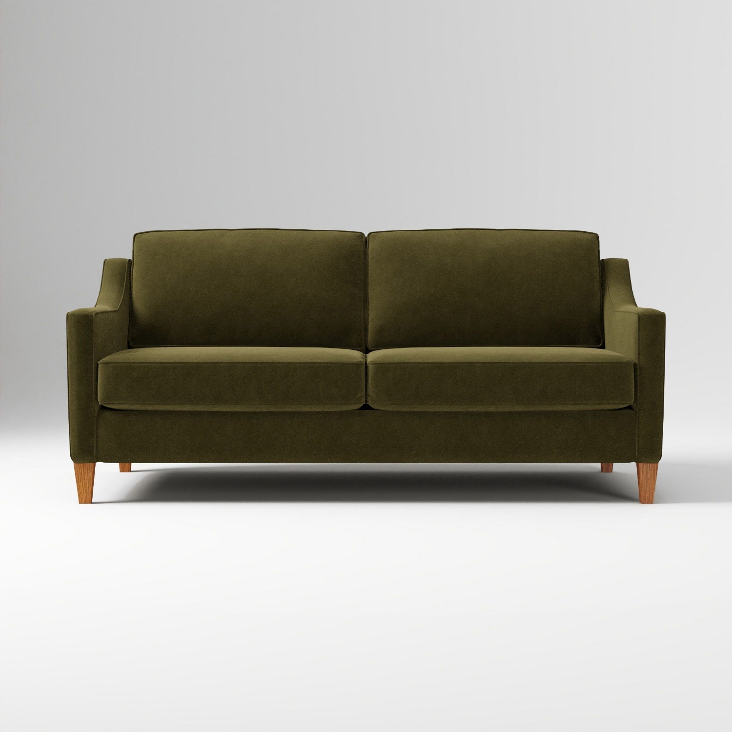 West Elm Paige Sofa - Forest Performance Velvet - image-5