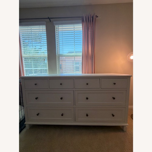 Used Pottery Barn Sausalito White Wood Dresser for sale on AptDeco