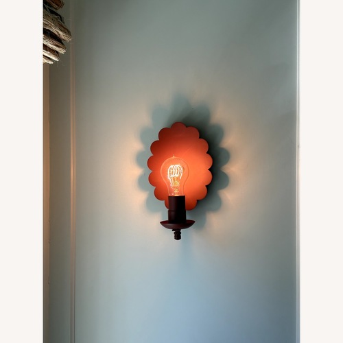 Used Red Metal Wall Lamp for sale on AptDeco