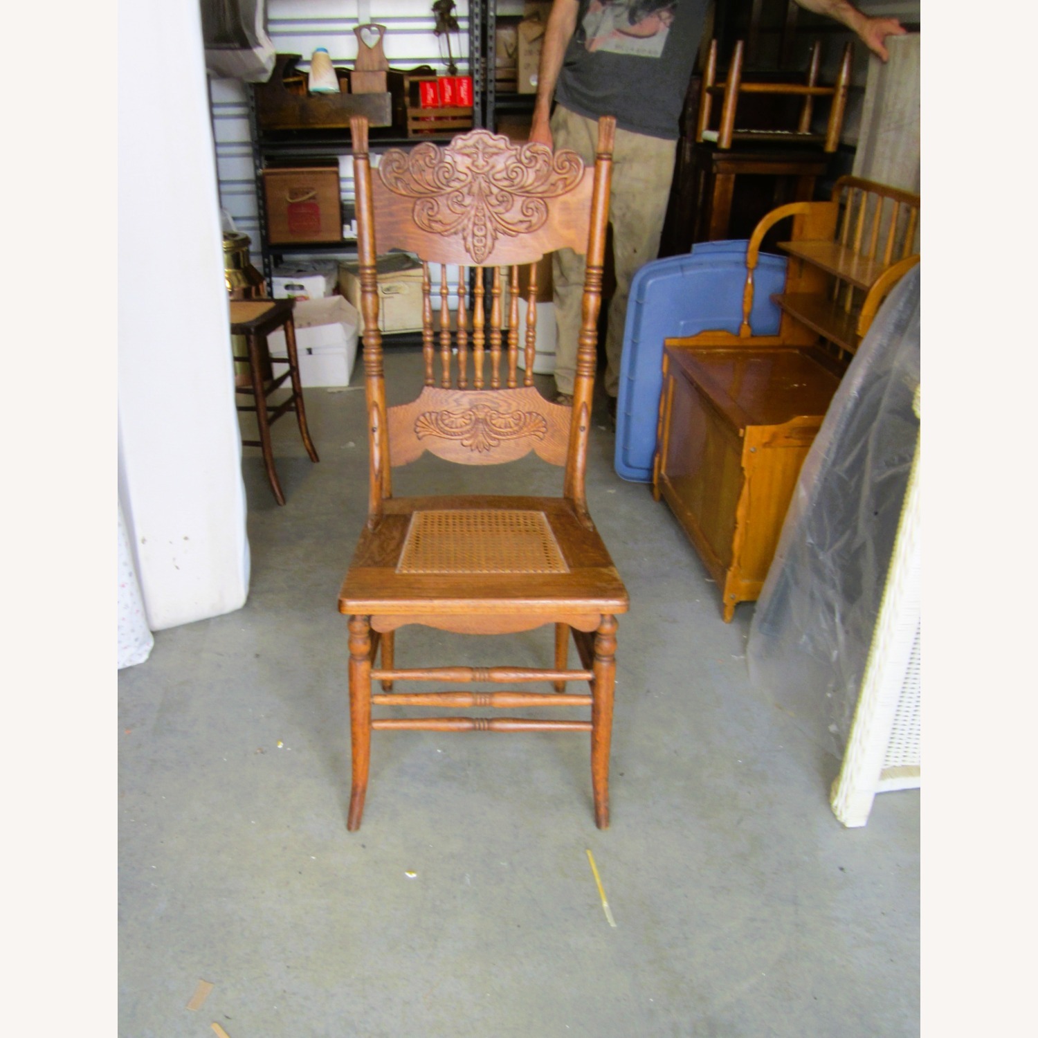 Vintage/Antique Finds Dark Brown Accent Chair - image-1