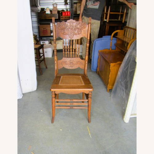Used Vintage/Antique Finds Dark Brown Accent Chair for sale on AptDeco