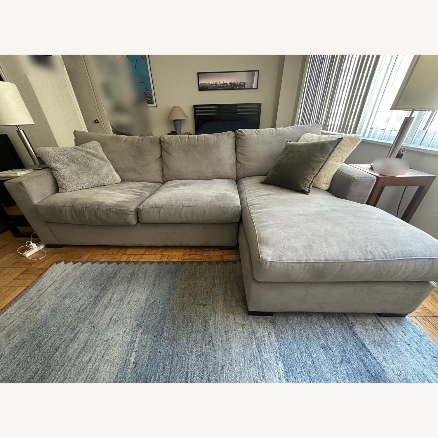 Crate & Barrel Chaise Lounge - image-2