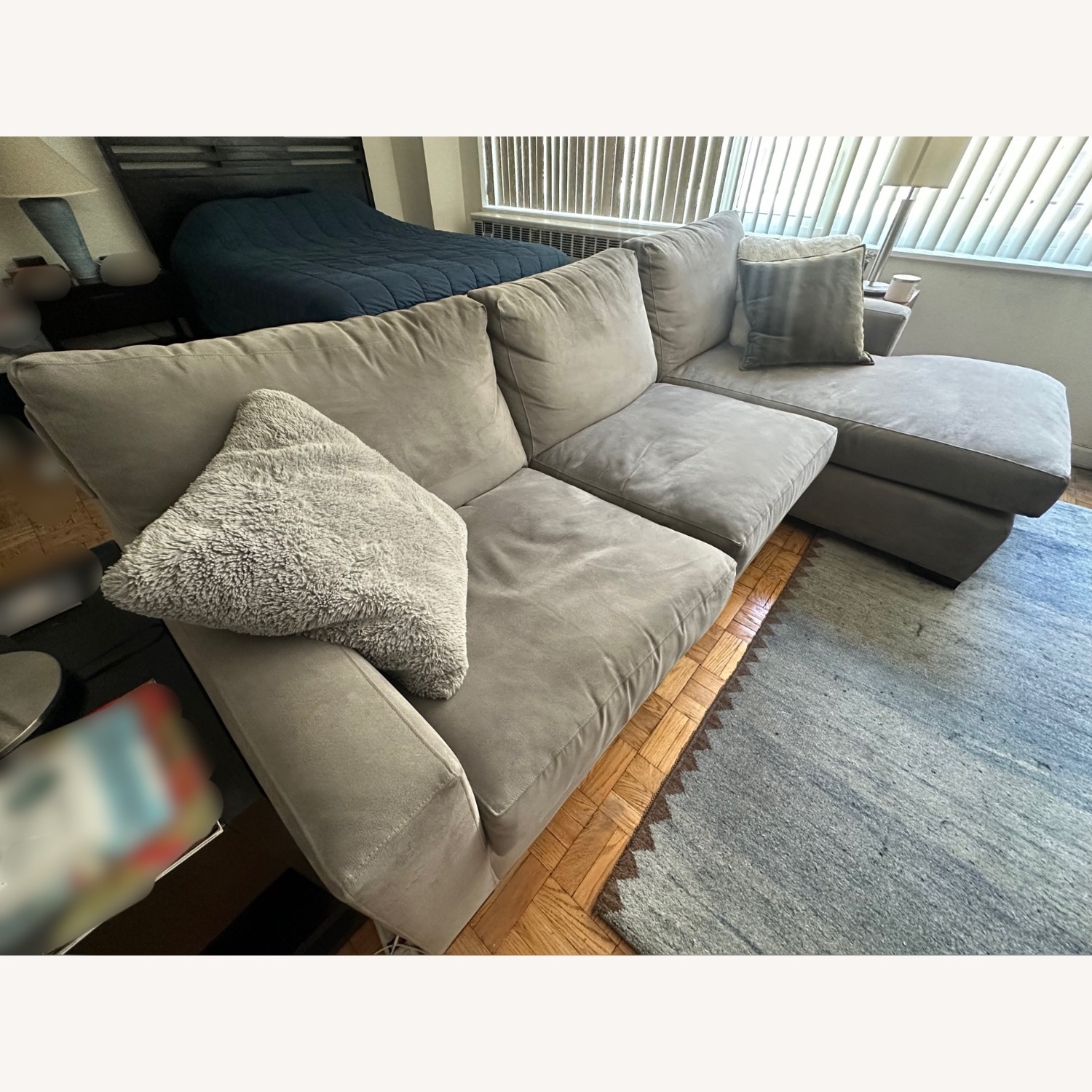 Crate & Barrel Chaise Lounge - image-3