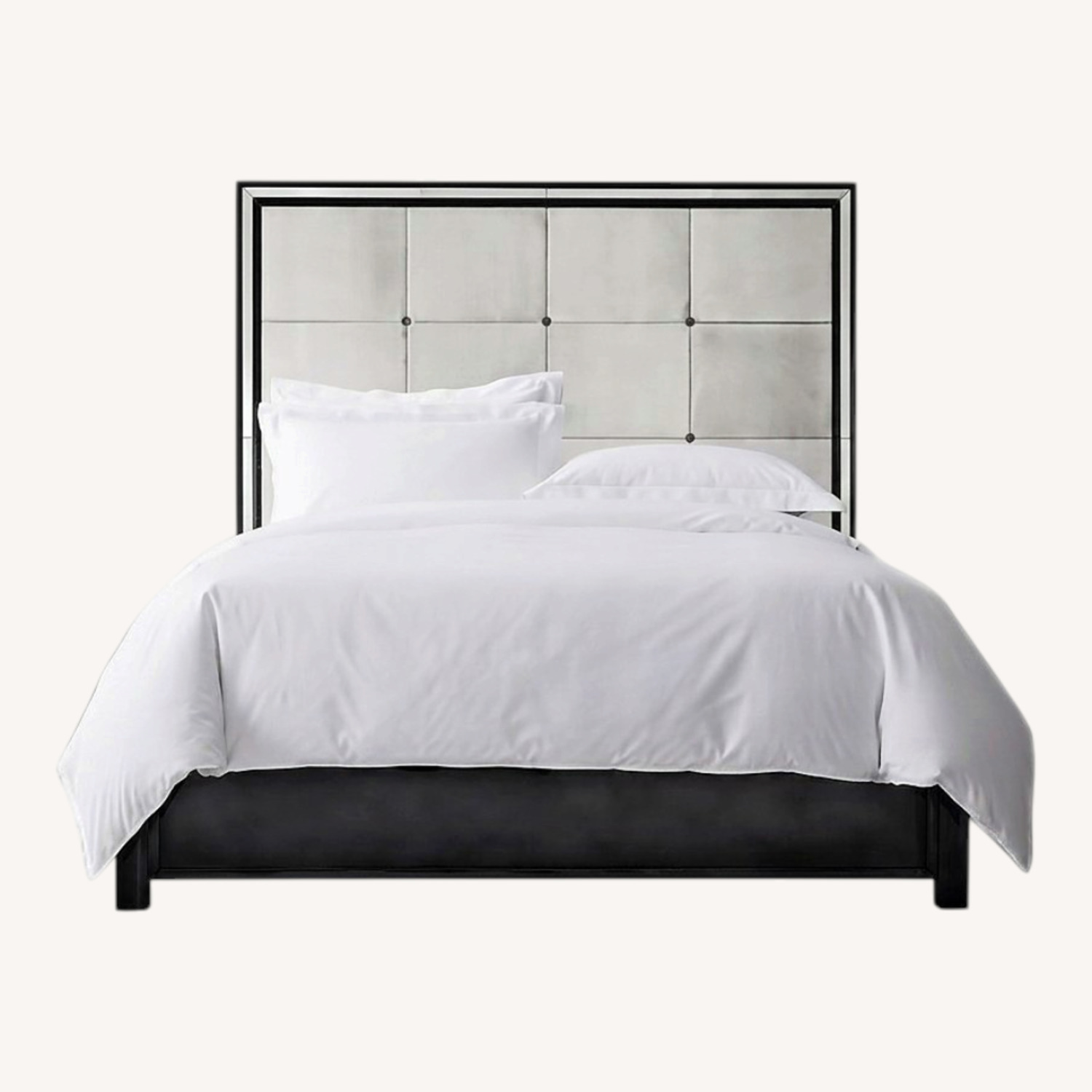 Restoration Hardware Strand King Mirrored Bed - image-0