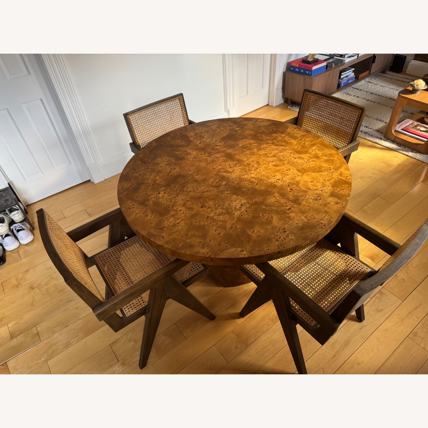 Restoration Hardware Jakob Cane Dining Chairs - image-5