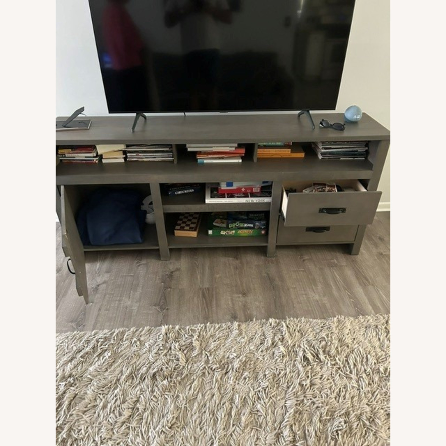 Light Gray Wood Sideboard - image-2