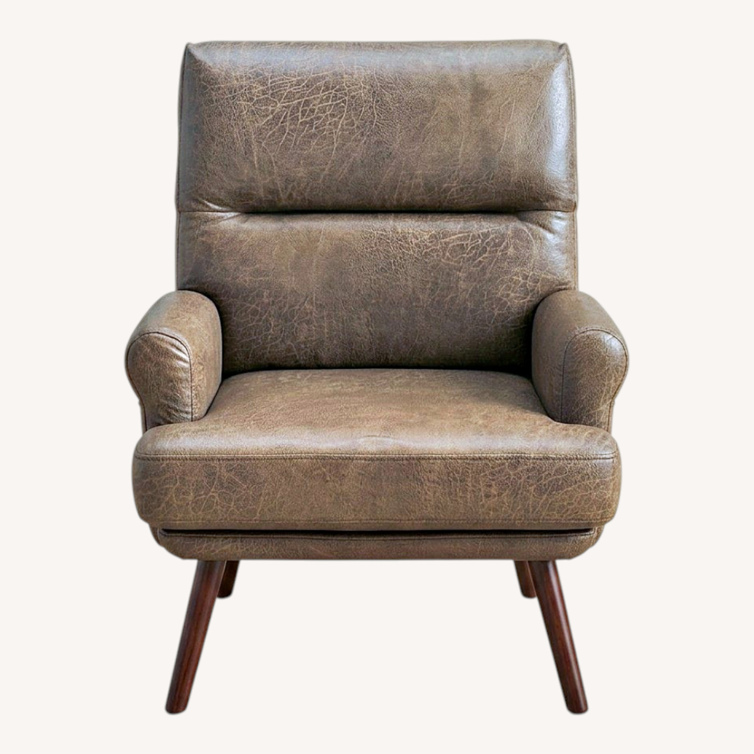 Brevick Faux Leather Accent Chair and Ottoman - image-4