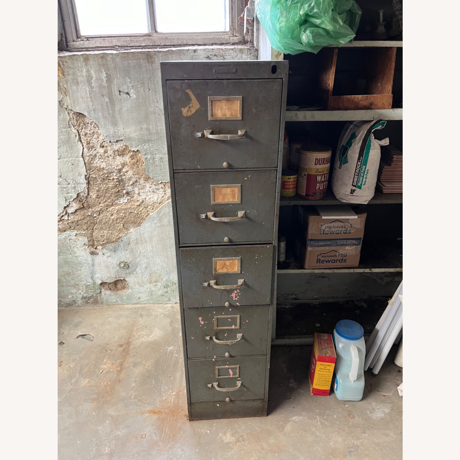 Braun And Rutherford Green Metal Media Storage - image-1
