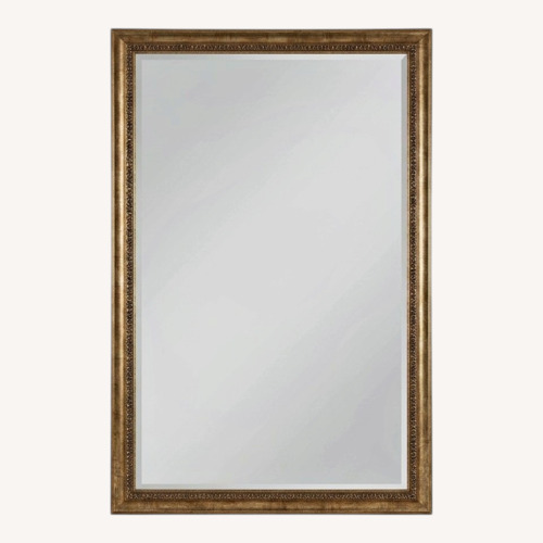Used XL Mirror: Two-Tone Gold/Silver/Bronze Wood Frame for sale on AptDeco