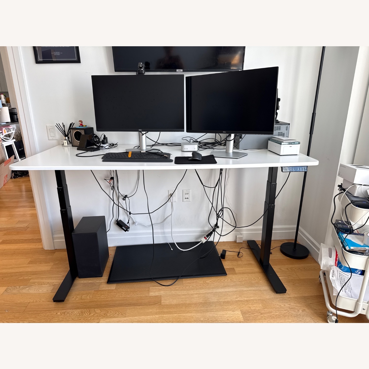 Autonomous White Standing Desk  - image-8