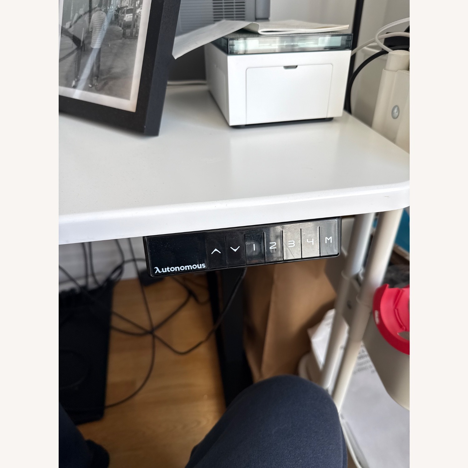 Autonomous White Standing Desk  - image-2