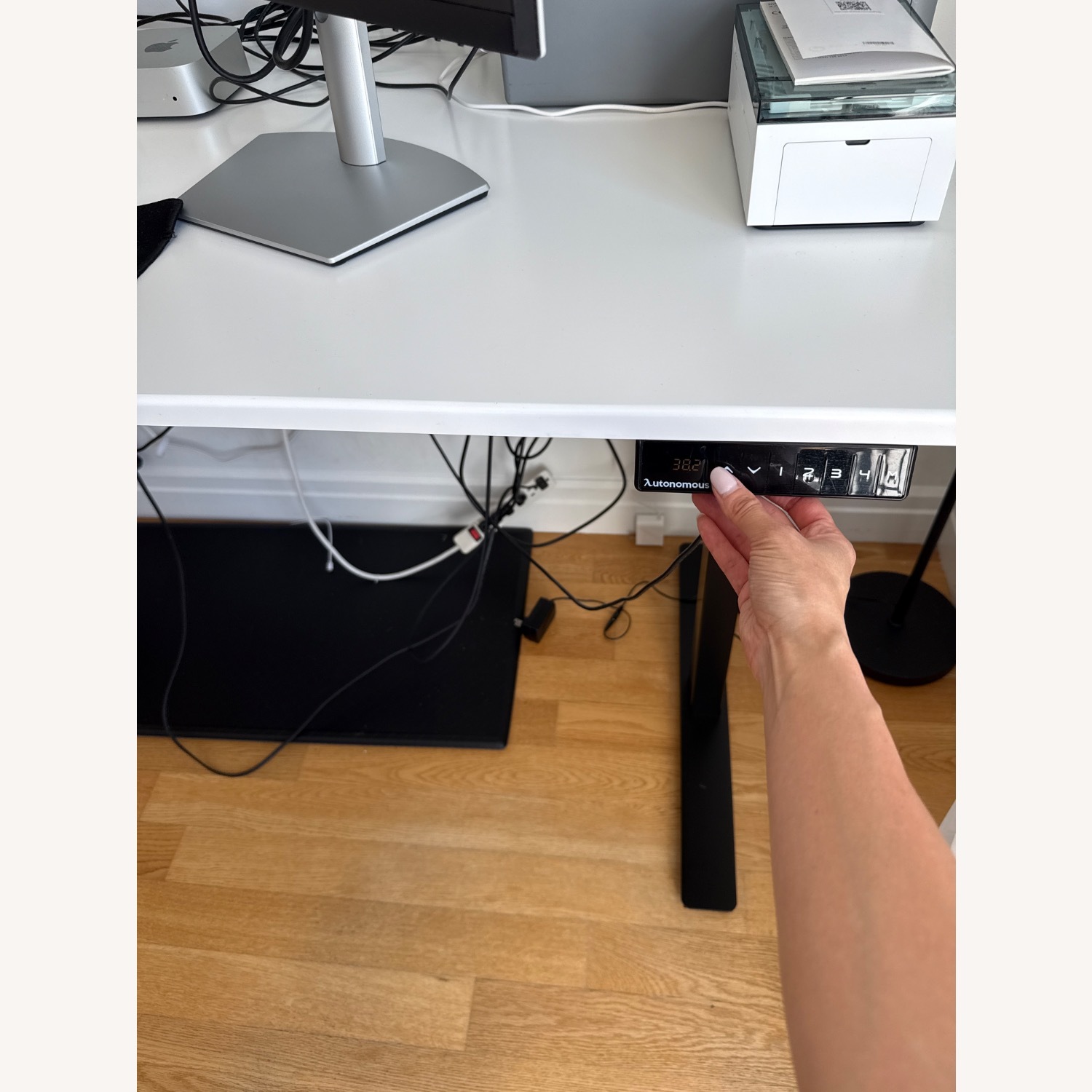 Autonomous White Standing Desk  - image-7