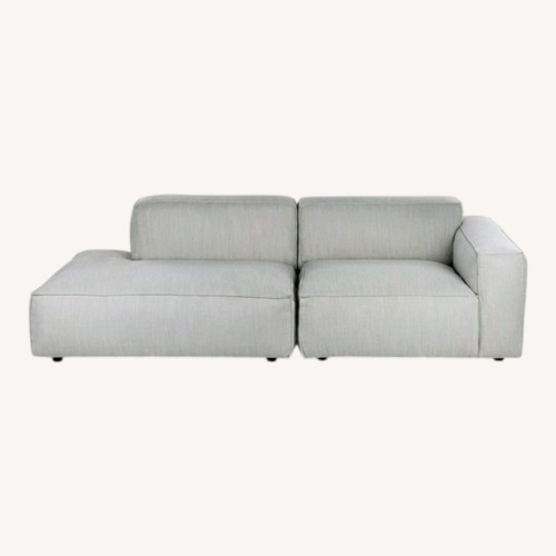 Used Article Solae Light Gray Fabric 3+ Piece Sectional for sale on AptDeco