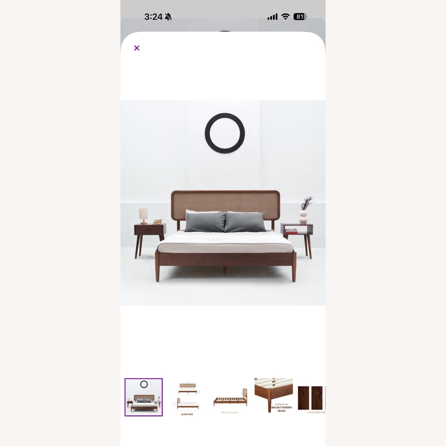 Wayfair Natural Wood Queen Bed - image-6