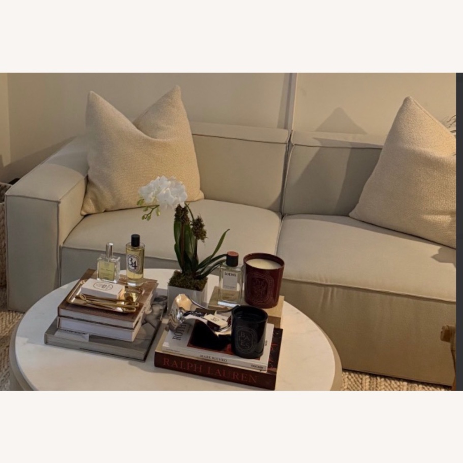 Modani Light Gray Fabric 2 Seater Sofa - image-3