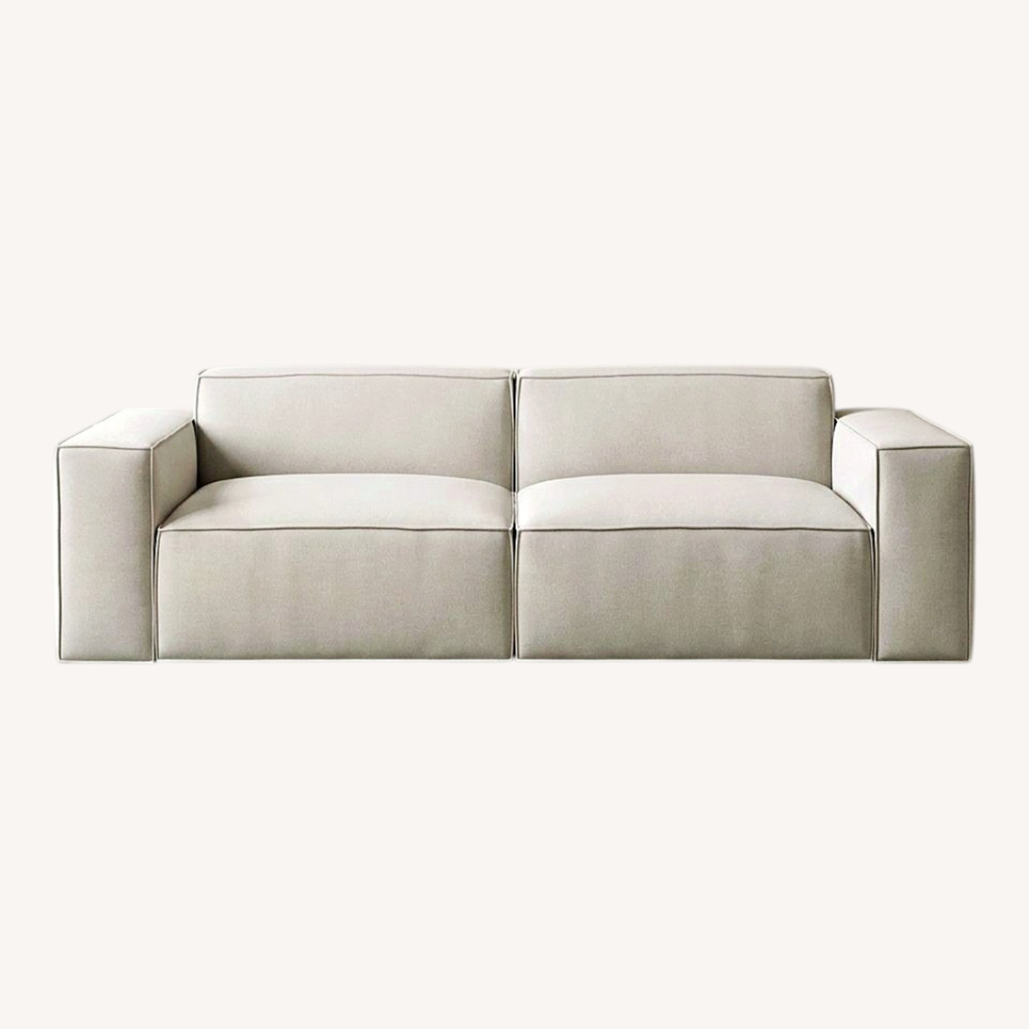 Modani Light Gray Fabric 2 Seater Sofa - image-0
