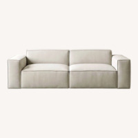 Modani Light Gray Fabric 2 Seater Sofa