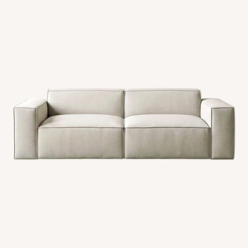 Used Modani  Light Gray Fabric 2 Seater Sofa for sale on AptDeco