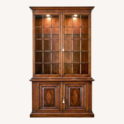 Used Vintage HW Kenwood Mahogany Display Cabinet for sale on AptDeco