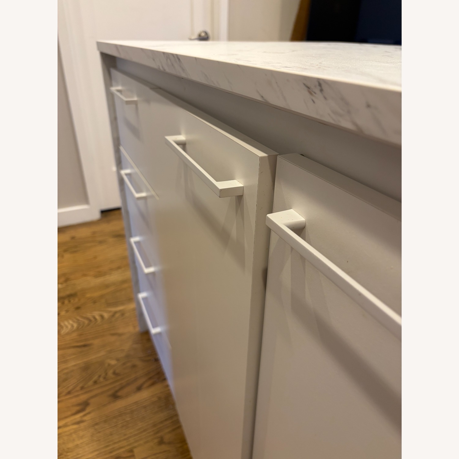 South Shore Furniture Marble Kitchen Island - image-3