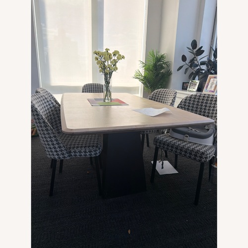Used Trica Timeless Table Natural Wood Dining Set for sale on AptDeco