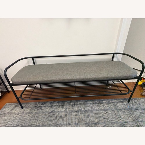 Used Room & Board Ebers Bench Dark Gray Bench for sale on AptDeco