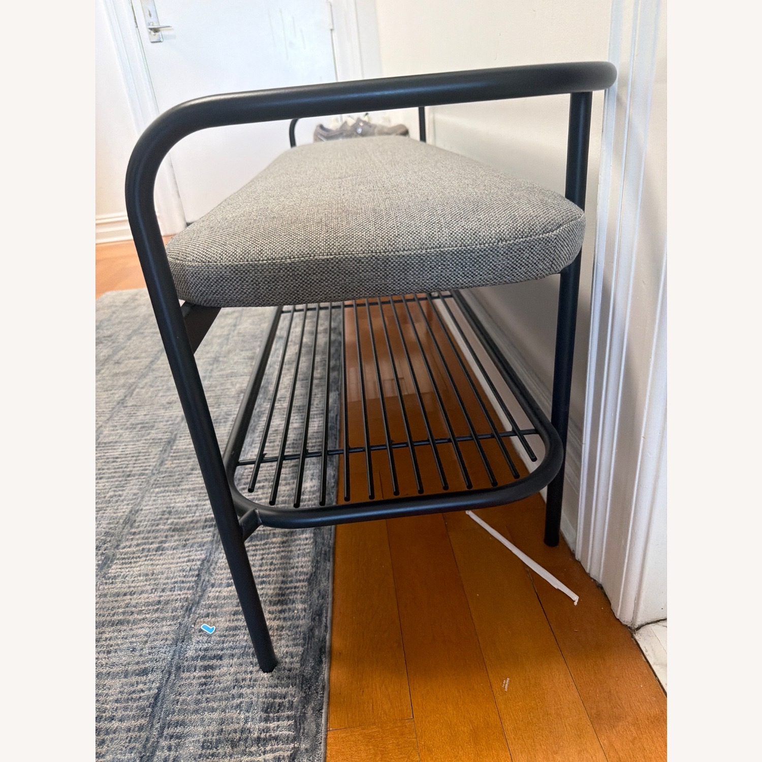 Room & Board Ebers Bench Dark Gray Bench - image-3