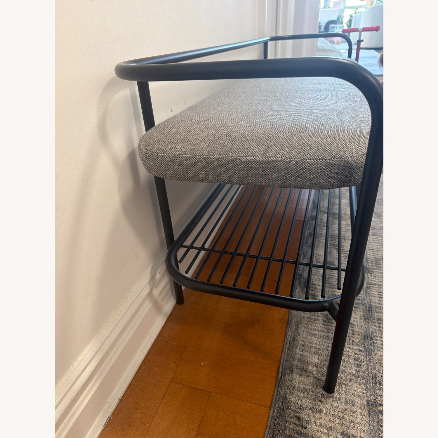 Room & Board Ebers Bench Dark Gray Bench - image-2
