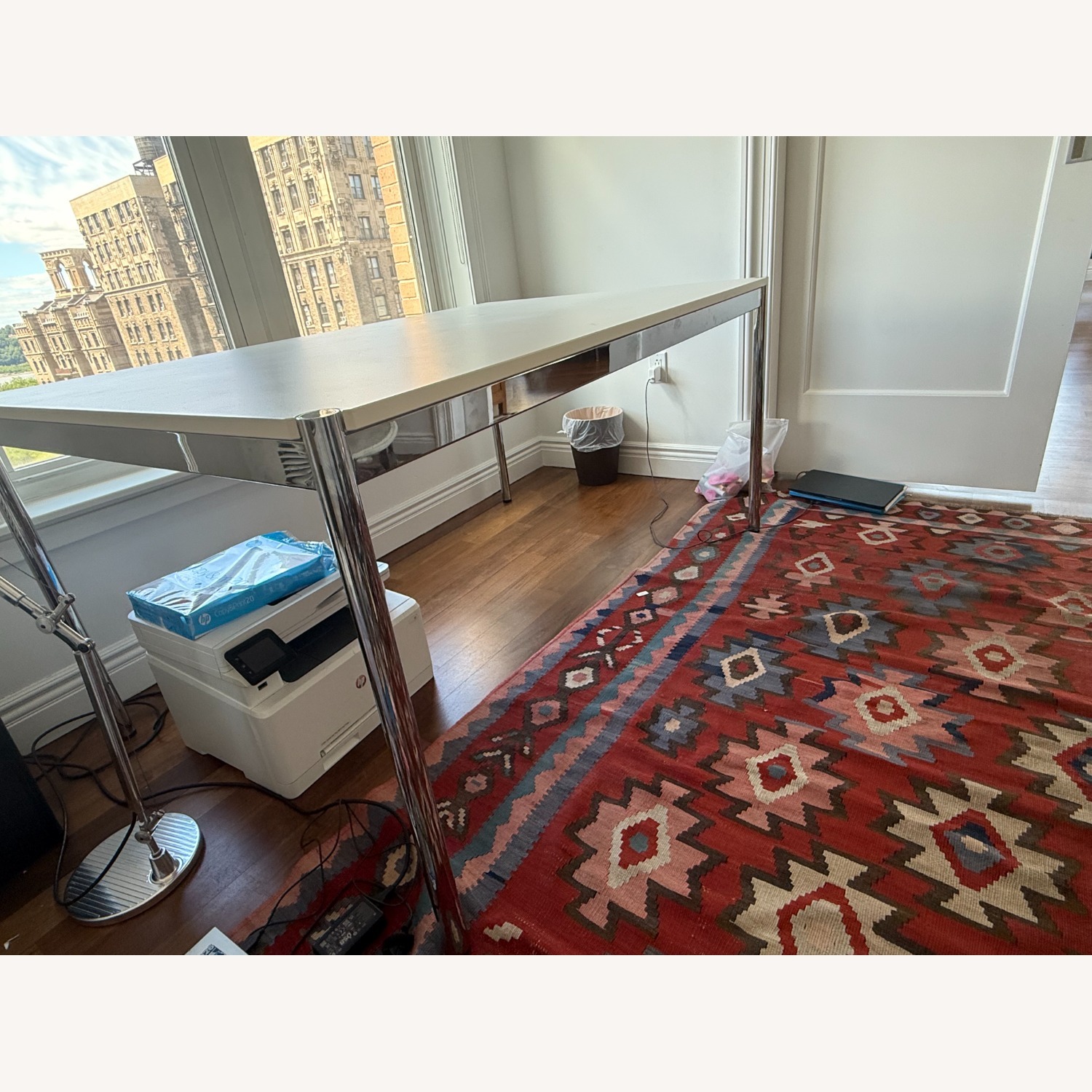 USM Modular Furniture White Metal Dining Table - image-4