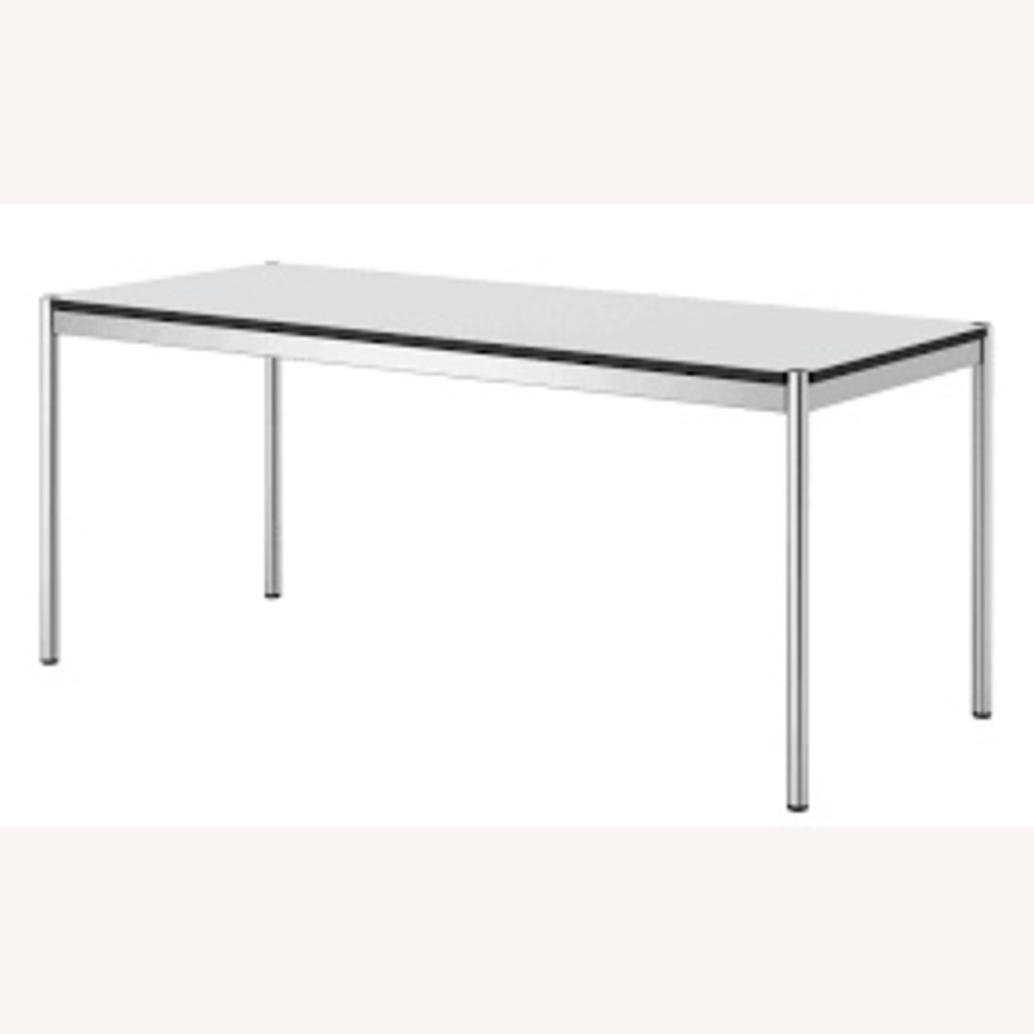 USM Modular Furniture White Metal Dining Table - image-7