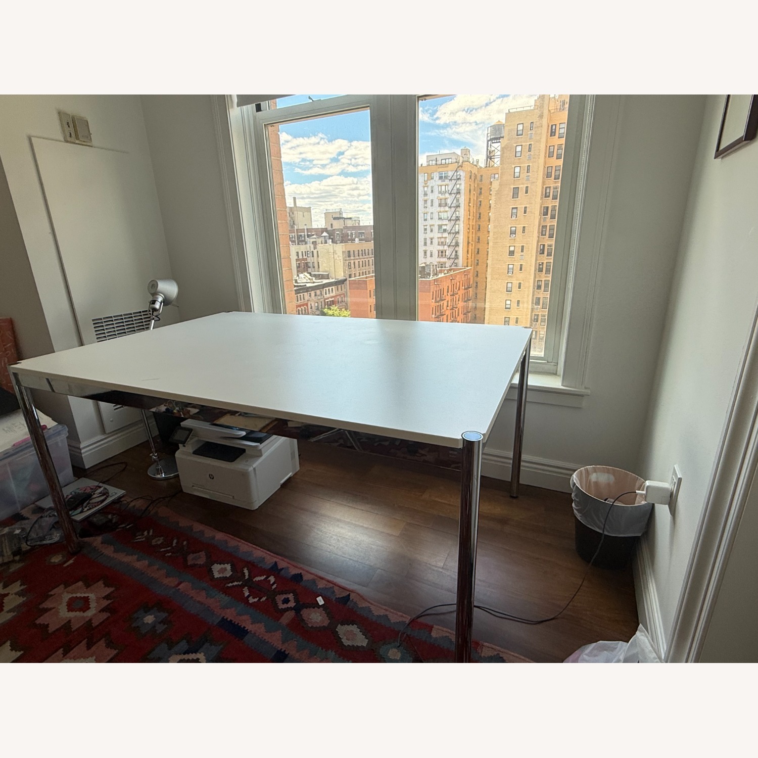USM Modular Furniture White Metal Dining Table - image-6