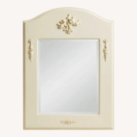 Bellini White Wood Angel Mirror