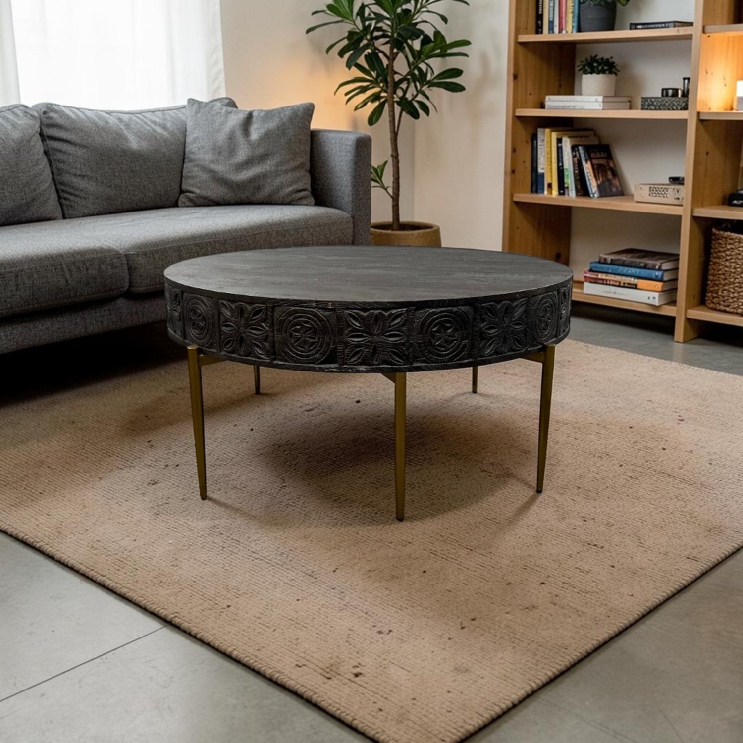 HookerFurniture Commerce& Market Carved Round Table - image-1
