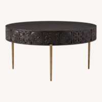 HookerFurniture Commerce& Market Carved Round Table